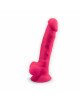 Фалоімітатор SilexD Johnny Pink (MODEL 1 size 7in), двошаровий, силікон + Silexpan, діаметр 3,8см Фалоімітатор SilexD Johnny Pink (MODEL 1 size 7in), двошаровий, силікон + Silexpan, діаметр 3,8см