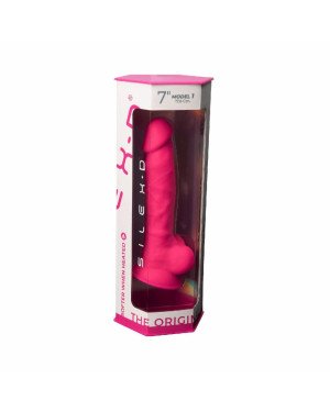 Фалоімітатор SilexD Johnny Pink (MODEL 1 size 7in), двошаровий, силікон + Silexpan, діаметр 3,8см Фалоімітатор SilexD Johnny Pink (MODEL 1 size 7in), двошаровий, силікон + Silexpan, діаметр 3,8см