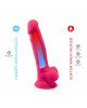 Фалоімітатор SilexD Johnny Pink (MODEL 1 size 7in), двошаровий, силікон + Silexpan, діаметр 3,8см Фалоімітатор SilexD Johnny Pink (MODEL 1 size 7in), двошаровий, силікон + Silexpan, діаметр 3,8см