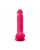 Фалоімітатор SilexD Johnny Pink (MODEL 1 size 7in), двошаровий, силікон + Silexpan, діаметр 3,8см Фалоімітатор SilexD Johnny Pink (MODEL 1 size 7in), двошаровий, силікон + Silexpan, діаметр 3,8см