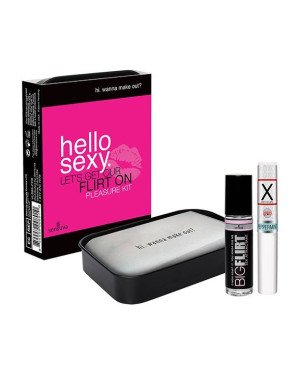 Подарунковий набір для флірту Sensuva Hello Sexy (стимулювальний бальзам для губ та феромони)
