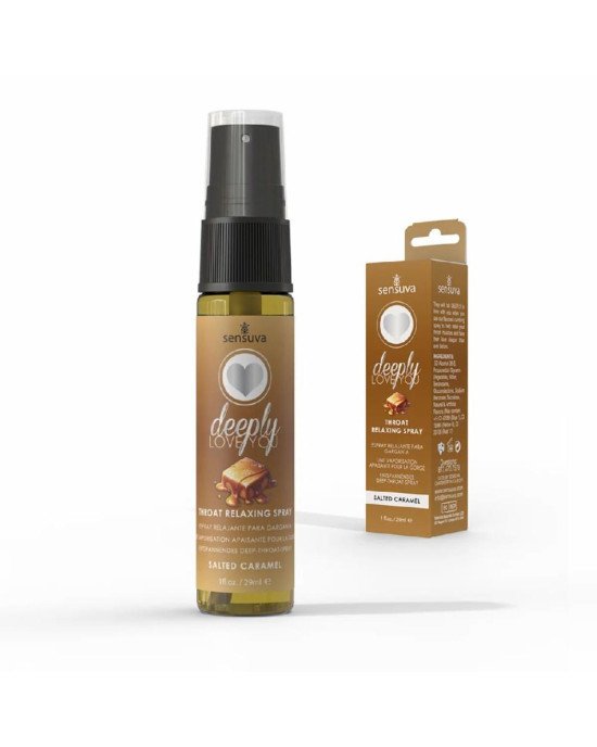 Спрей для мінету Sensuva Deeply Love You Salted Caramel (29 мл), для глибокого мінету Спрей для мінету Sensuva Deeply Love You Salted Caramel (29 мл), для глибокого мінету