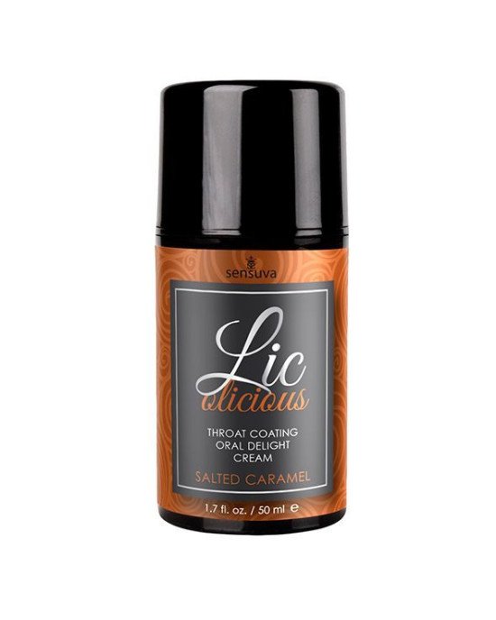 Гель для мінету Sensuva Lic-o-licious Salted Caramel (50 мл), оліїстий, без цукру Гель для мінету Sensuva Lic-o-licious Salted Caramel (50 мл), оліїстий, без цукру