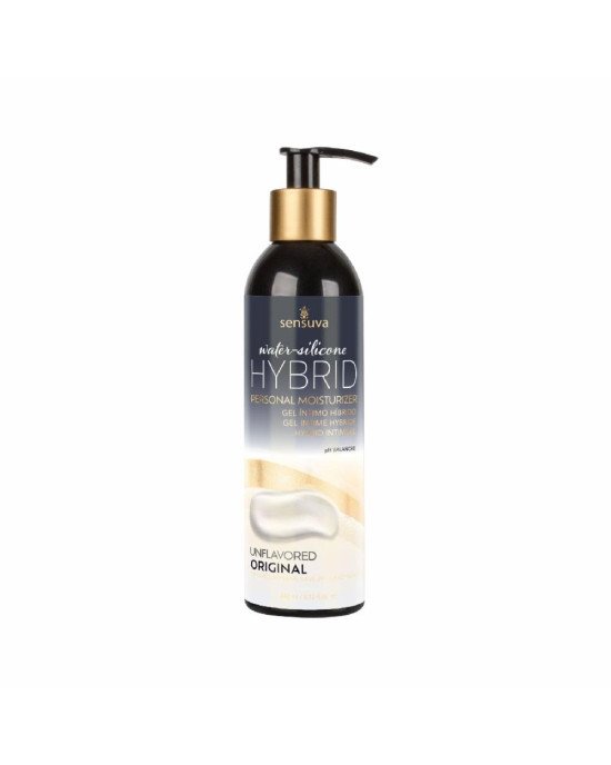 Змазка водно-силіконова Sensuva Hybrid Formula (240 мл) без цукру, можна для оральних пестощів Змазка водно-силіконова Sensuva Hybrid Formula (240 мл) без цукру, можна для оральних пестощів