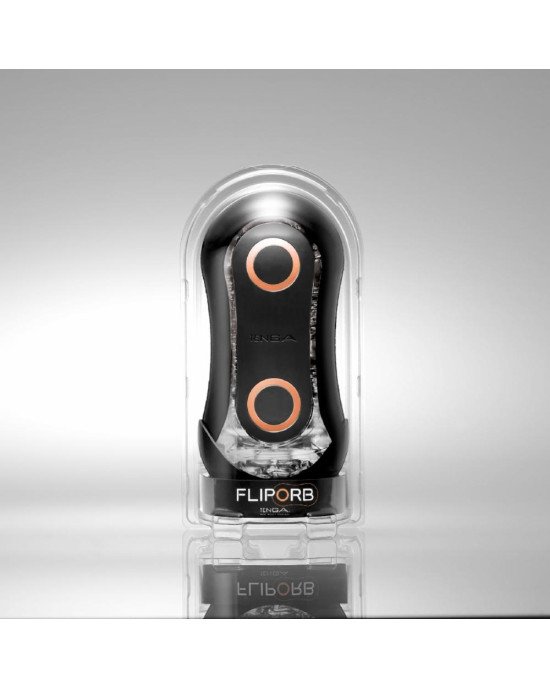 Мастурбатор Tenga Flip Orb Strong — Orange Crash, з можливістю зміни тиску та стимулювальними кулька Мастурбатор Tenga Flip Orb Strong — Orange Crash, з можливістю зміни тиску та стимулювальними кулька