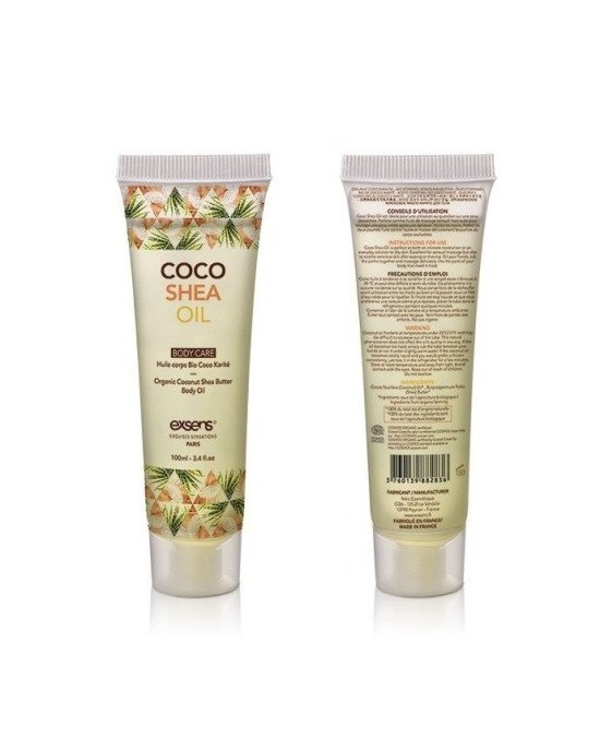 Органічна кокосова олія каріте (ши) для тіла EXSENS Coco Shea Oil 100 мл, сертифікат ECOCERT Органічна кокосова олія каріте (ши) для тіла EXSENS Coco Shea Oil 100 мл, сертифікат ECOCERT