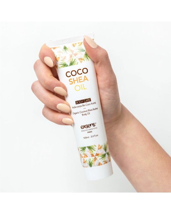 Органічна кокосова олія каріте (ши) для тіла EXSENS Coco Shea Oil 100 мл, сертифікат ECOCERT Органічна кокосова олія каріте (ши) для тіла EXSENS Coco Shea Oil 100 мл, сертифікат ECOCERT
