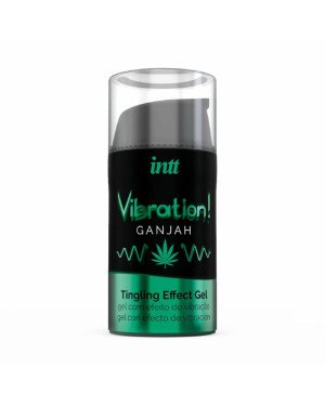 Рідкий вібратор Intt Vibration Ganjah (15 мл), густий гель, незвичайний смак, діє до 30 хвилин Рідкий вібратор Intt Vibration Ganjah (15 мл), густий гель, незвичайний смак, діє до 30 хвилин