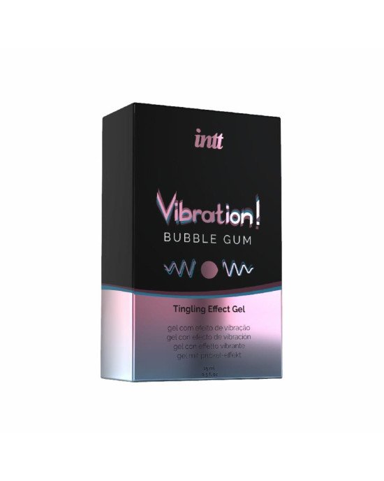 Рідкий вібратор Intt Vibration Bubble Gum (15 мл), густий гель, дуже смачний, діє до 30 хвилин Рідкий вібратор Intt Vibration Bubble Gum (15 мл), густий гель, дуже смачний, діє до 30 хвилин