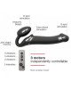 Безремінний страпон з вібрацією Strap-On-Me Vibrating Black M, діаметр 3,3 см, пульт ДК, регульовани Безремінний страпон з вібрацією Strap-On-Me Vibrating Black M, діаметр 3,3 см, пульт ДК, регульовани
