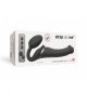 Безремінний страпон з вібрацією Strap-On-Me Vibrating Black M, діаметр 3,3 см, пульт ДК, регульовани Безремінний страпон з вібрацією Strap-On-Me Vibrating Black M, діаметр 3,3 см, пульт ДК, регульовани