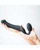 Безремінний страпон з вібрацією Strap-On-Me Vibrating Black M, діаметр 3,3 см, пульт ДК, регульовани Безремінний страпон з вібрацією Strap-On-Me Vibrating Black M, діаметр 3,3 см, пульт ДК, регульовани