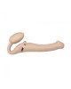 Безремінний страпон з вібрацією Strap-On-Me Vibrating Flesh M, діаметр 3,3 см, пульт ДК, регульовани Безремінний страпон з вібрацією Strap-On-Me Vibrating Flesh M, діаметр 3,3 см, пульт ДК, регульовани