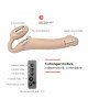 Безремінний страпон з вібрацією Strap-On-Me Vibrating Flesh M, діаметр 3,3 см, пульт ДК, регульовани Безремінний страпон з вібрацією Strap-On-Me Vibrating Flesh M, діаметр 3,3 см, пульт ДК, регульовани