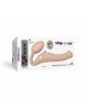 Безремінний страпон з вібрацією Strap-On-Me Vibrating Flesh M, діаметр 3,3 см, пульт ДК, регульовани Безремінний страпон з вібрацією Strap-On-Me Vibrating Flesh M, діаметр 3,3 см, пульт ДК, регульовани