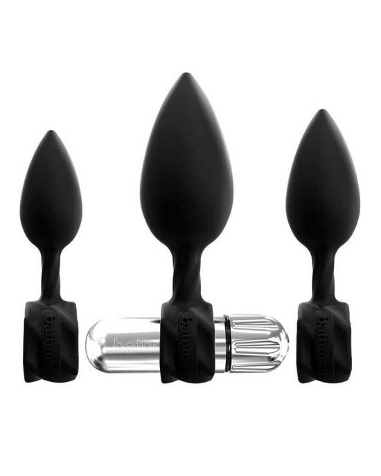 Набір анальних вібропробок Bathmate Anal Training Plugs VIBE, діаметр 2,5 см - 3,1см - 3,8см Набір анальних вібропробок Bathmate Anal Training Plugs VIBE, діаметр 2,5 см - 3,1см - 3,8см