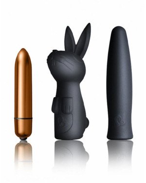 Вібронабір Rocks Off Silhouette — Dark Desires: віброкуля та дві силіконові насадки