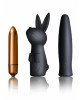 Вібронабір Rocks Off Silhouette — Dark Desires: віброкуля та дві силіконові насадки