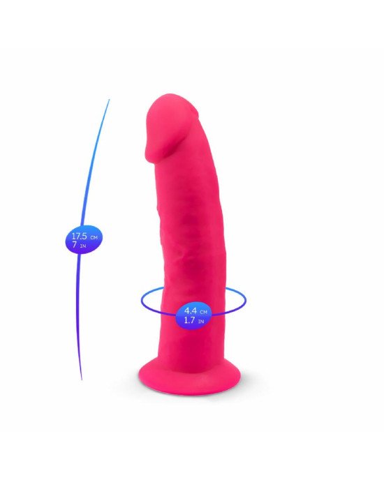 Фалоімітатор SilexD Henry Pink (MODEL 2 size 7.5in), двошаровий, силікон + Silexpan, діаметр 4,8 см Фалоімітатор SilexD Henry Pink (MODEL 2 size 7.5in), двошаровий, силікон + Silexpan, діаметр 4,8 см