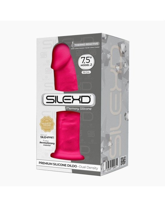 Фалоімітатор SilexD Henry Pink (MODEL 2 size 7.5in), двошаровий, силікон + Silexpan, діаметр 4,8 см Фалоімітатор SilexD Henry Pink (MODEL 2 size 7.5in), двошаровий, силікон + Silexpan, діаметр 4,8 см