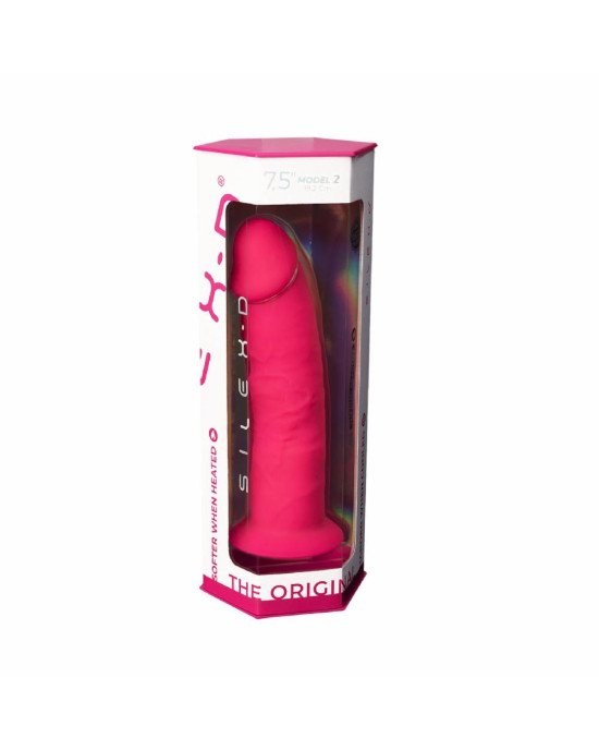 Фалоімітатор SilexD Henry Pink (MODEL 2 size 7.5in), двошаровий, силікон + Silexpan, діаметр 4,8 см Фалоімітатор SilexD Henry Pink (MODEL 2 size 7.5in), двошаровий, силікон + Silexpan, діаметр 4,8 см