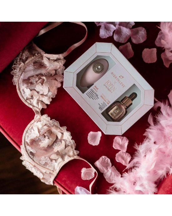 Подарунковий набір HighOnLove & JOPEN: Objects of Desire (краплі для клітора і вібратор з кристалами Подарунковий набір HighOnLove & JOPEN: Objects of Desire (краплі для клітора і вібратор з кристалами