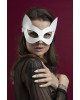 Маска кішечки Feral Feelings - Kitten Mask, натуральна шкіра, біла Маска кішечки Feral Feelings - Kitten Mask, натуральна шкіра, біла