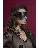 Маска на очі Feral Feelings - Blindfold Mask, натуральна шкіра, чорна