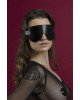 Маска на очі Feral Feelings - Blindfold Mask, натуральна шкіра, чорна