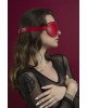 Маска на очі з заклепками Feral Feelings - Blindfold Mask, натуральна шкіра, червона Маска на очі з заклепками Feral Feelings - Blindfold Mask, натуральна шкіра, червона