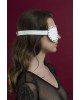 Маска на очі з заклепками Feral Feelings - Blindfold Mask, натуральна шкіра, біла Маска на очі з заклепками Feral Feelings - Blindfold Mask, натуральна шкіра, біла