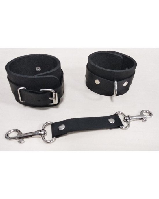 Наручники Feral Feelings - Hand Restraints, натуральна шкіра, чорні Наручники Feral Feelings - Hand Restraints, натуральна шкіра, чорні