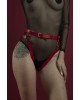 Гартери Feral Feelings - Belt Briefs, трусики, натуральна шкіра, колір червоний Гартери Feral Feelings - Belt Briefs, трусики, натуральна шкіра, колір червоний