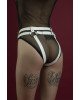Гартери Feral Feelings - Belt Briefs, трусики, натуральна шкіра, колір білий Гартери Feral Feelings - Belt Briefs, трусики, натуральна шкіра, колір білий