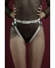 Гартери Feral Feelings - Belt Briefs, трусики, натуральна шкіра, колір білий Гартери Feral Feelings - Belt Briefs, трусики, натуральна шкіра, колір білий