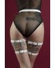 Гартери Feral Feelings - Garter, натуральна шкіра, колір білий Гартери Feral Feelings - Garter, натуральна шкіра, колір білий
