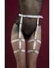 Гартери Feral Feelings - Garter, натуральна шкіра, колір білий Гартери Feral Feelings - Garter, натуральна шкіра, колір білий