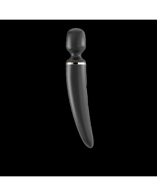 Вібромасажер Satisfyer Wand-er Woman (Black/Gold), водонепроникний, потужний, розмір XXL Вібромасажер Satisfyer Wand-er Woman (Black/Gold), водонепроникний, потужний, розмір XXL