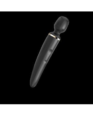 Вібромасажер Satisfyer Wand-er Woman (Black/Gold), водонепроникний, потужний, розмір XXL