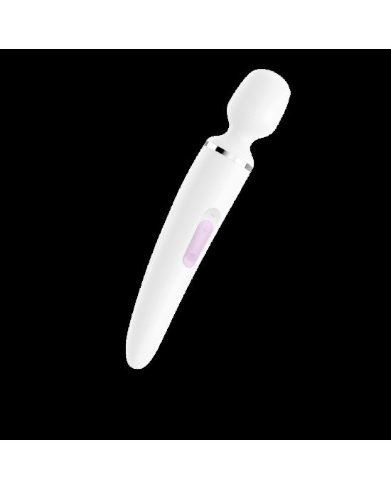 Вібромасажер Satisfyer Wand-er Woman (White/Chrome), водонепроникний, потужний, розмір XXL Вібромасажер Satisfyer Wand-er Woman (White/Chrome), водонепроникний, потужний, розмір XXL