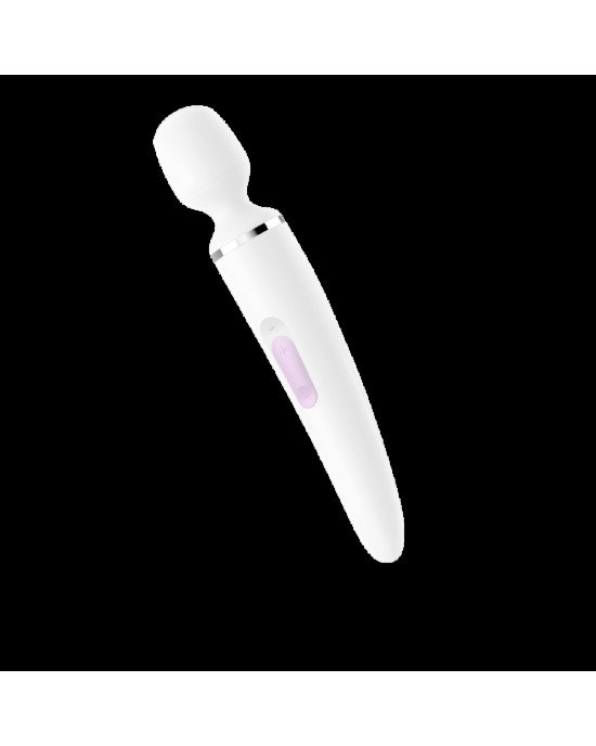 Вібромасажер Satisfyer Wand-er Woman (White/Chrome), водонепроникний, потужний, розмір XXL Вібромасажер Satisfyer Wand-er Woman (White/Chrome), водонепроникний, потужний, розмір XXL