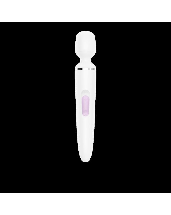 Вібромасажер Satisfyer Wand-er Woman (White/Chrome), водонепроникний, потужний, розмір XXL Вібромасажер Satisfyer Wand-er Woman (White/Chrome), водонепроникний, потужний, розмір XXL