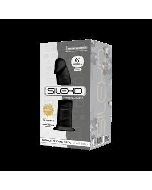 Фалоімітатор SilexD Robby Black (MODEL 2 size 6in), двошаровий, силікон + Silexpan, діаметр 3,5см Фалоімітатор SilexD Robby Black (MODEL 2 size 6in), двошаровий, силікон + Silexpan, діаметр 3,5см