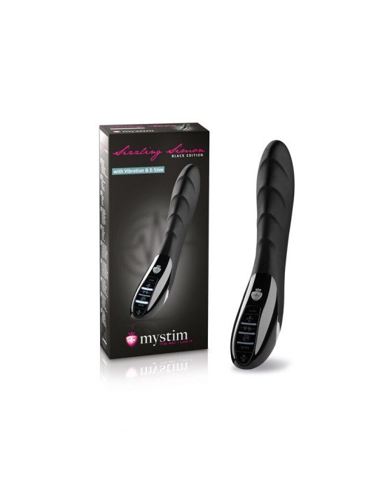 Вібратор з електростимуляцією Mystim Sizzling Simon eStim Black, міостімулятор Вібратор з електростимуляцією Mystim Sizzling Simon eStim Black, міостімулятор