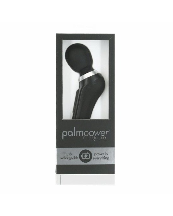Потужний вібромасажер PalmPower EXTREME - Black водонепроникний, з плавним регулюванням