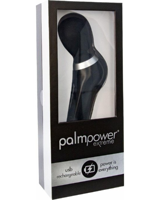 Потужний вібромасажер PalmPower EXTREME - Black водонепроникний, з плавним регулюванням