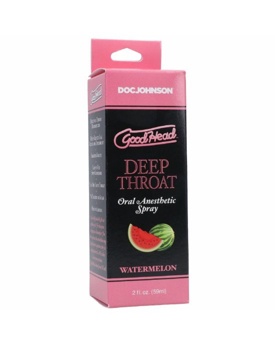 Спрей для мінету Doc Johnson GoodHead DeepThroat Spray - Watermelon 59 мл для глибокого мінету