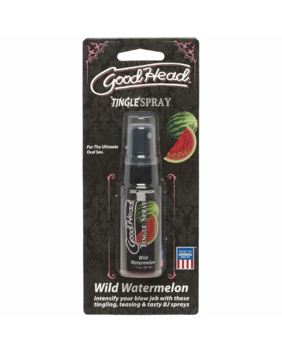 Спрей для мінету Doc Johnson GoodHead Tingle Spray - Watermelon (29 мл) із стимулювальним ефектом Спрей для мінету Doc Johnson GoodHead Tingle Spray - Watermelon (29 мл) із стимулювальним ефектом