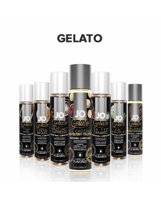 Змазка на водній основі System JO GELATO White Chocolate Raspberry (120 мл) без цукру та парабенів Змазка на водній основі System JO GELATO White Chocolate Raspberry (120 мл) без цукру та парабенів