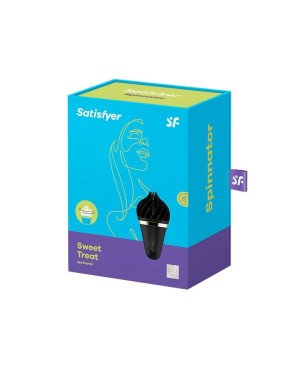 Мороженка спінатор Satisfyer Lay-On - Sweet Treat Black/Gold, 10 режимів роботи, водонепроникна